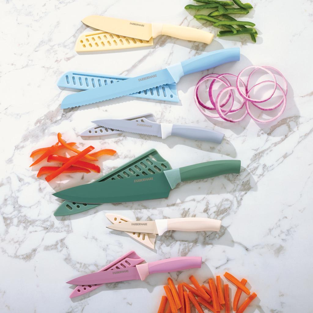 Farberware Set de Cuchillos con Recubrimiento Cerámico 12 Piezas 2