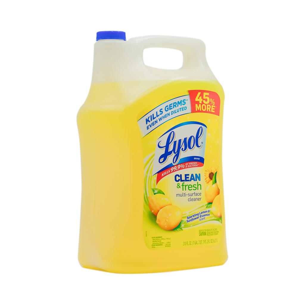 Lysol Limpiador Desinfectante Multiusos Clean and Fresh 6.21 L / 210 oz 2