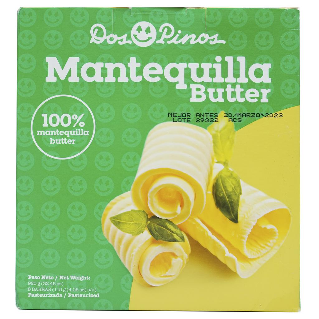 Dos Pinos Mantequilla Pasteurizada 8 Unidades / 115 g / 4 oz