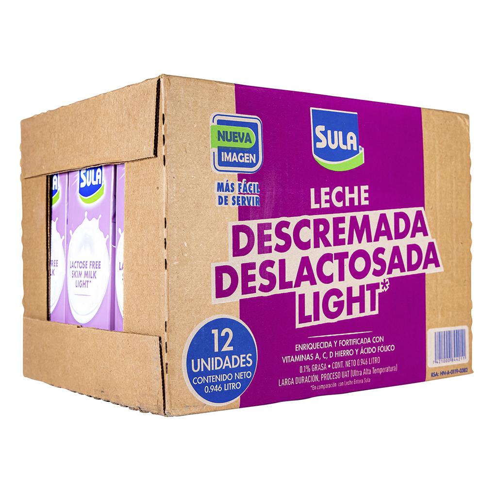 Sula Deslactosada Descremada Light 12 Unidades / 946 mL