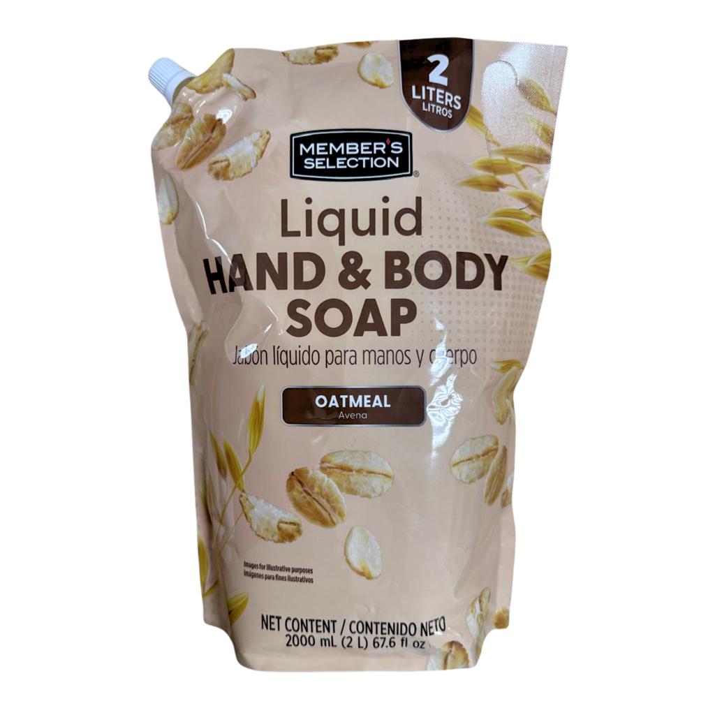 Member's Selection Jabón Líquido para Manos y Cuerpo Avena 2 L / 67.6 oz