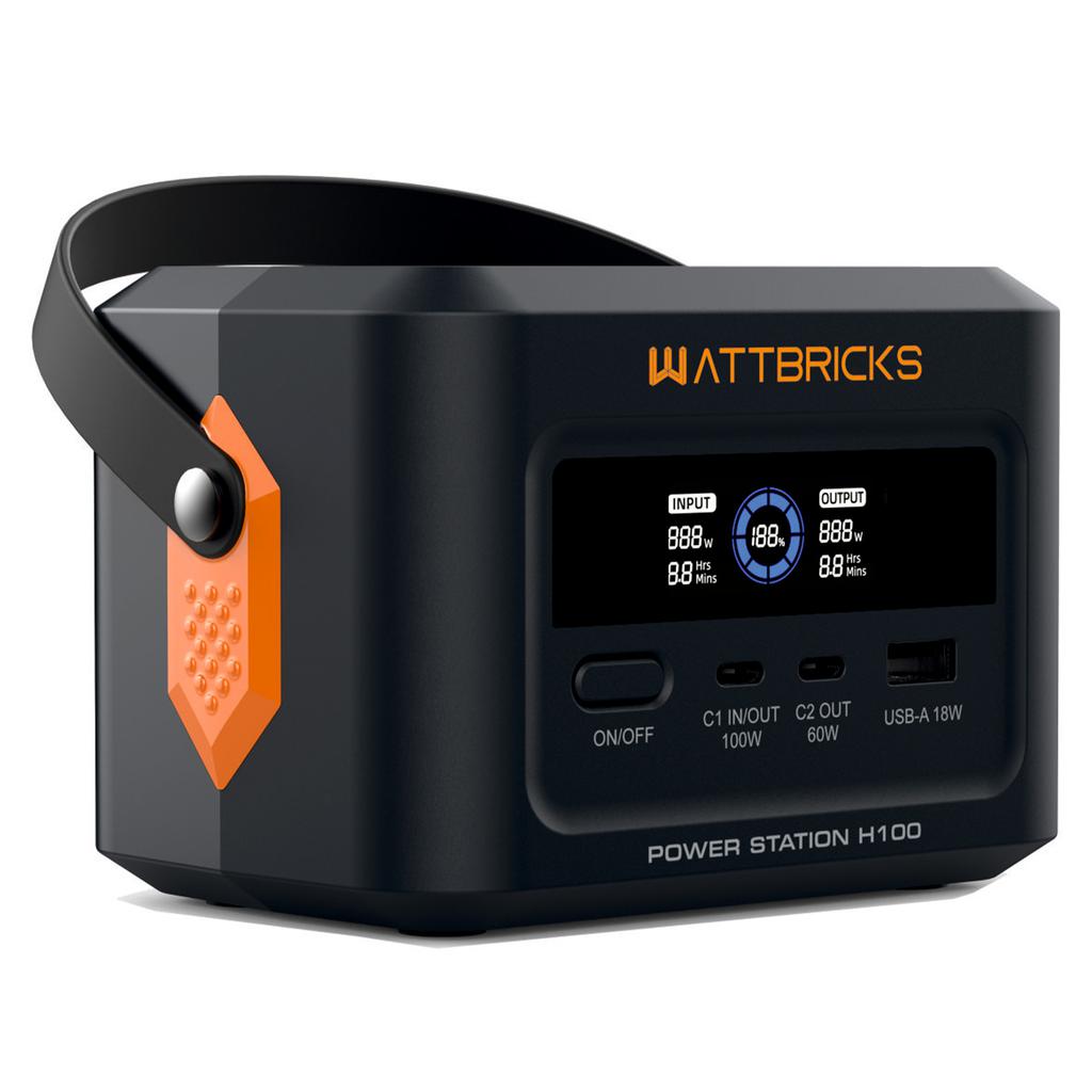 Wattbricks Energy Estación de Energía Portátil 120 W H100B 2