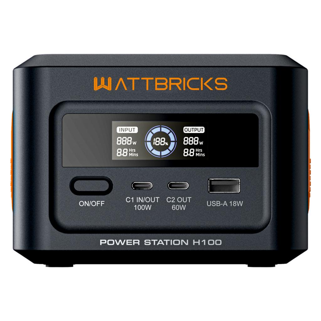 Wattbricks Energy Estación de Energía Portátil 120 W H100B 4