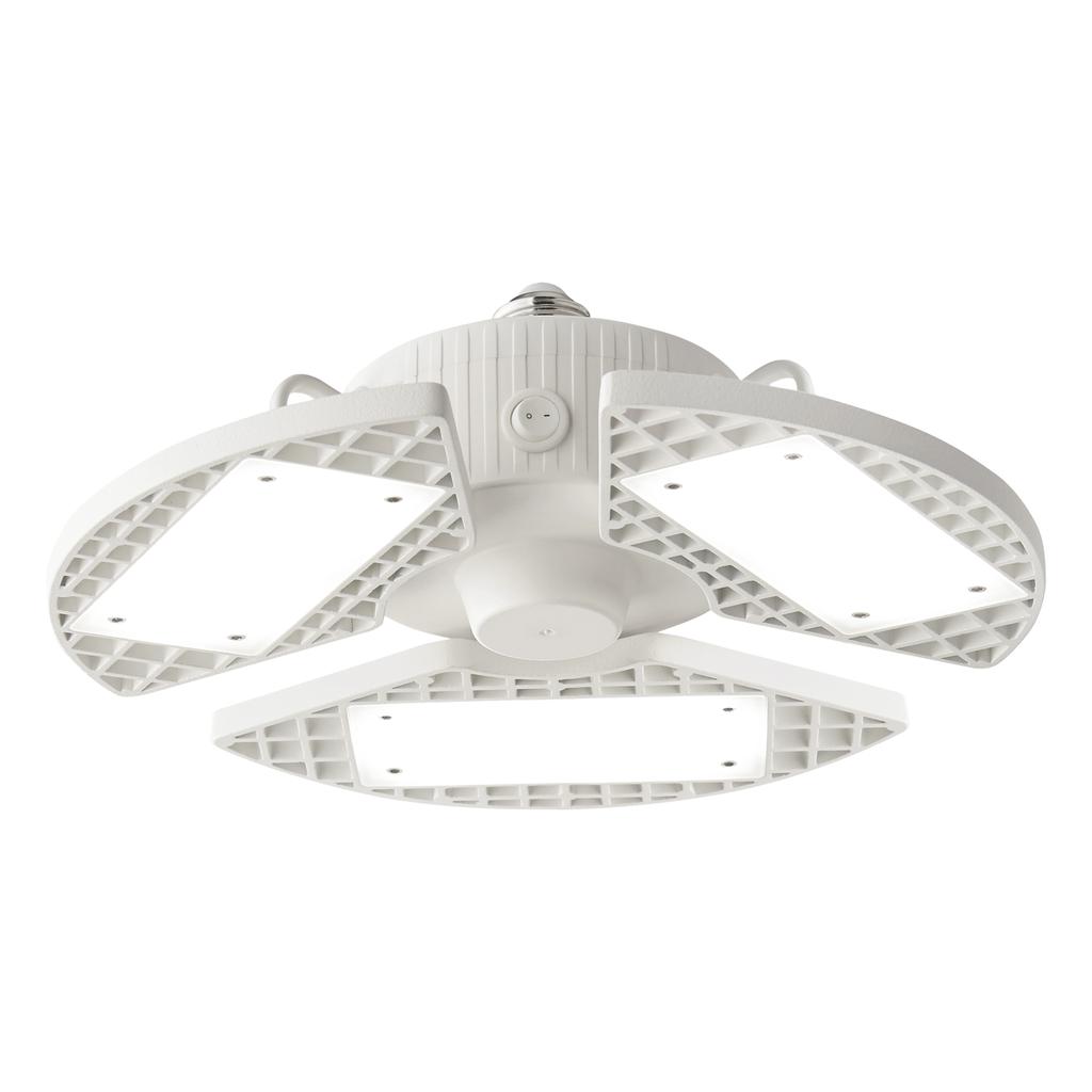 Green Watt Luz LED Blanca de Garaje 3 Cabezas Ajustables