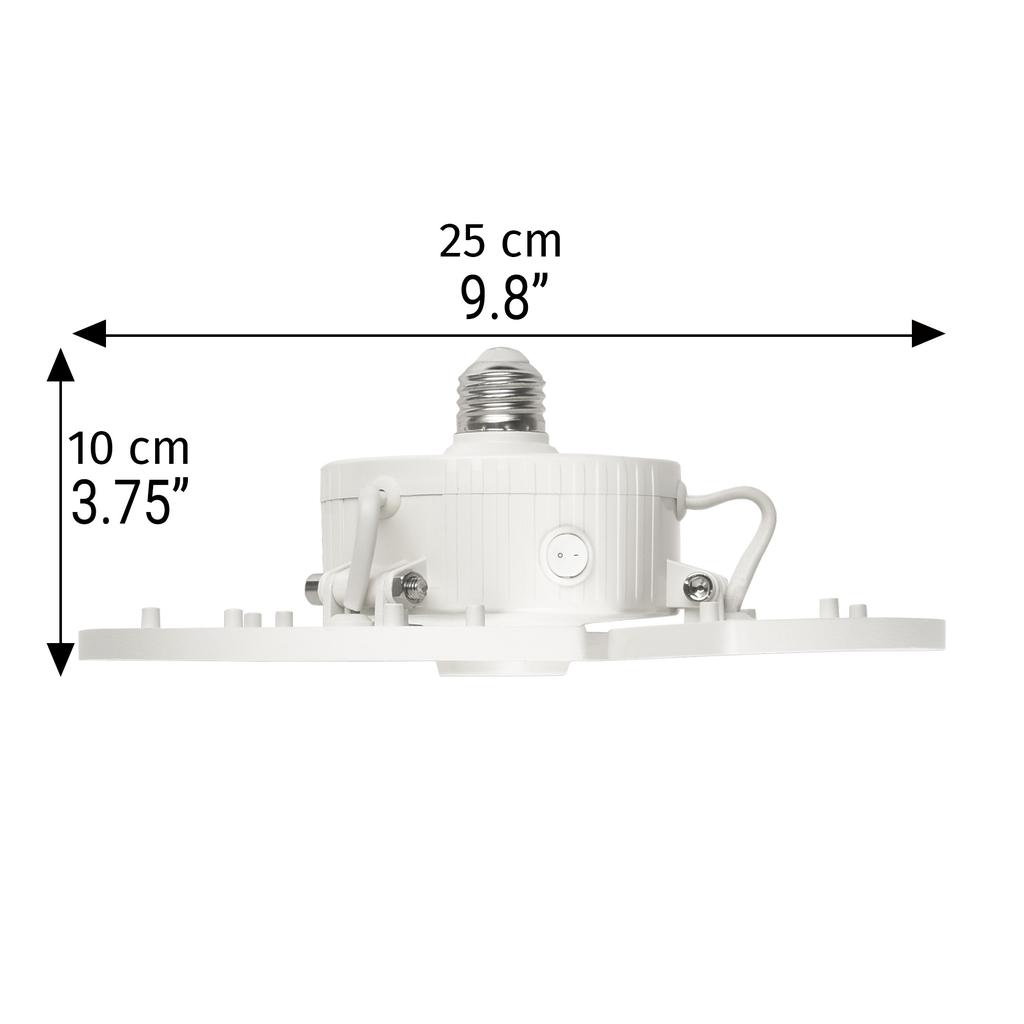 Green Watt Luz LED Blanca de Garaje 3 Cabezas Ajustables 2