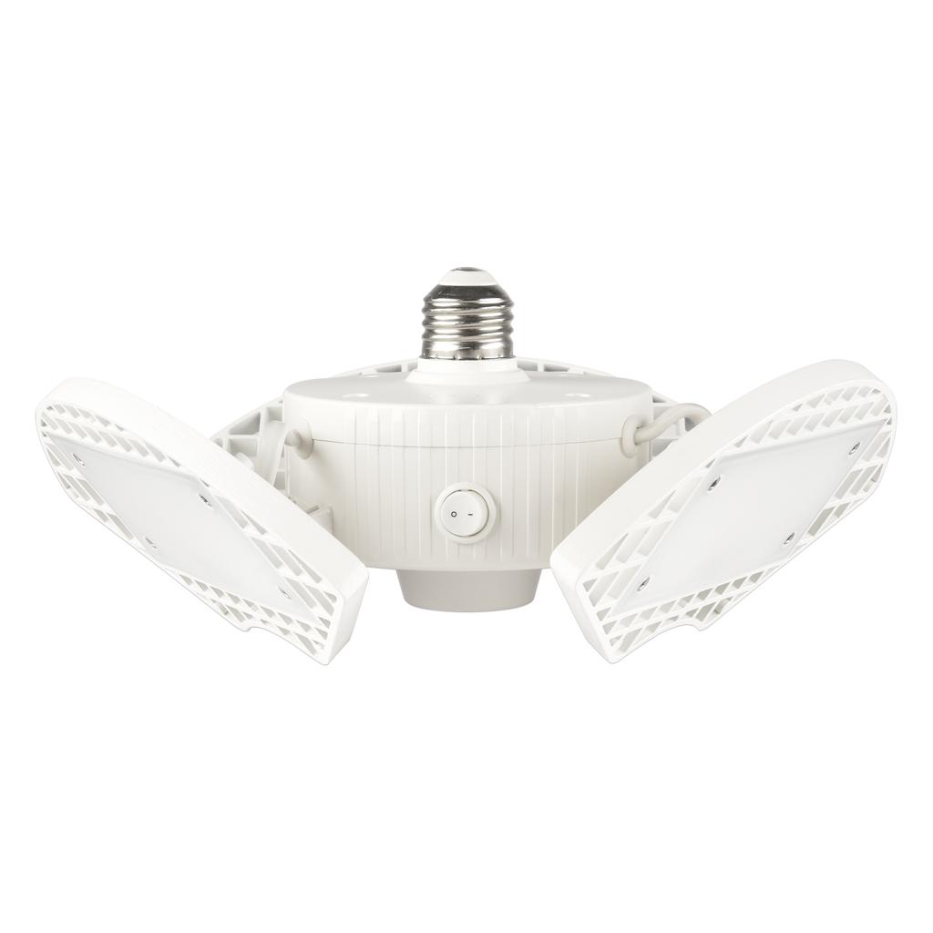 Green Watt Luz LED Blanca de Garaje 3 Cabezas Ajustables 3