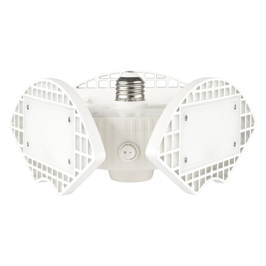 Green Watt Luz LED Blanca de Garaje 3 Cabezas Ajustables 4