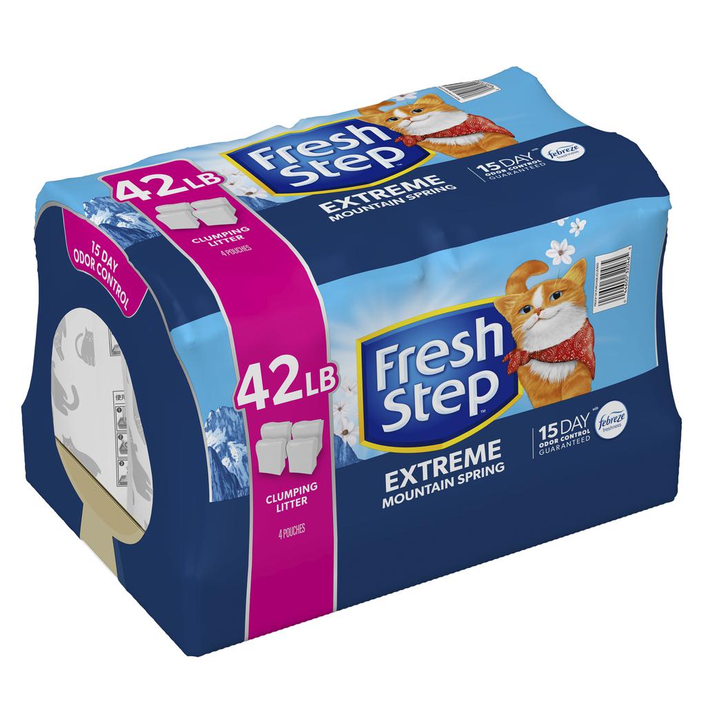 Fresh Step Arena para Gatos Control de Olores con Fragancia 4 Unidades / 19 kg / 42 lb 2