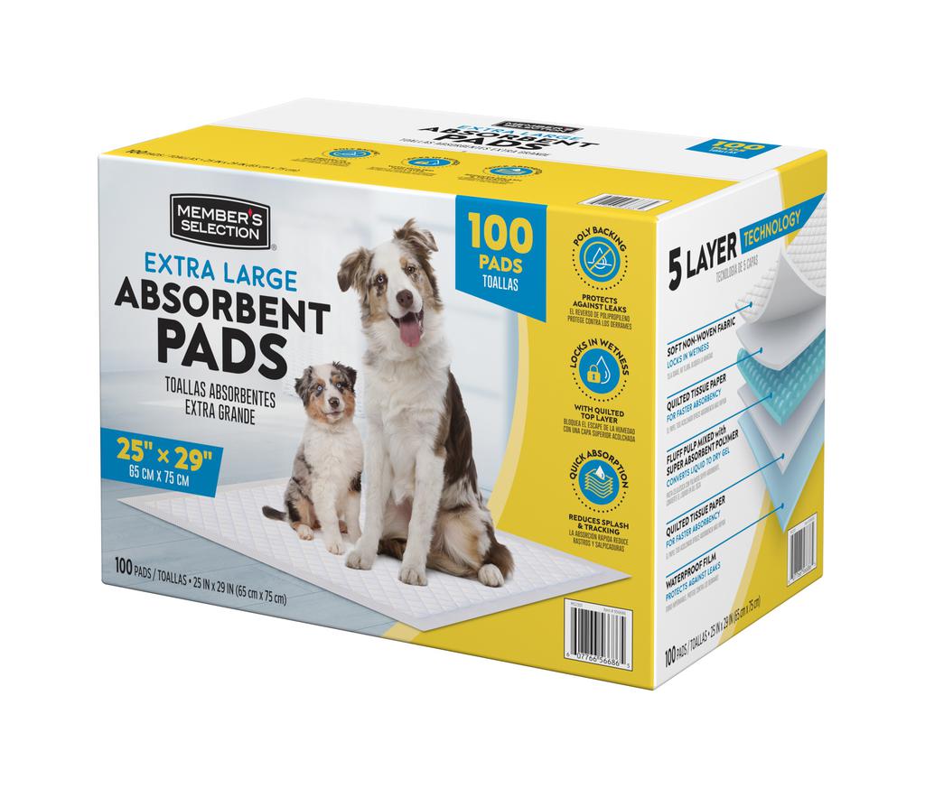 Member's Selection Almohadillas Absorbentes XL 100 Unidades / 66 cm x 76 cm / 25" x 29" 2