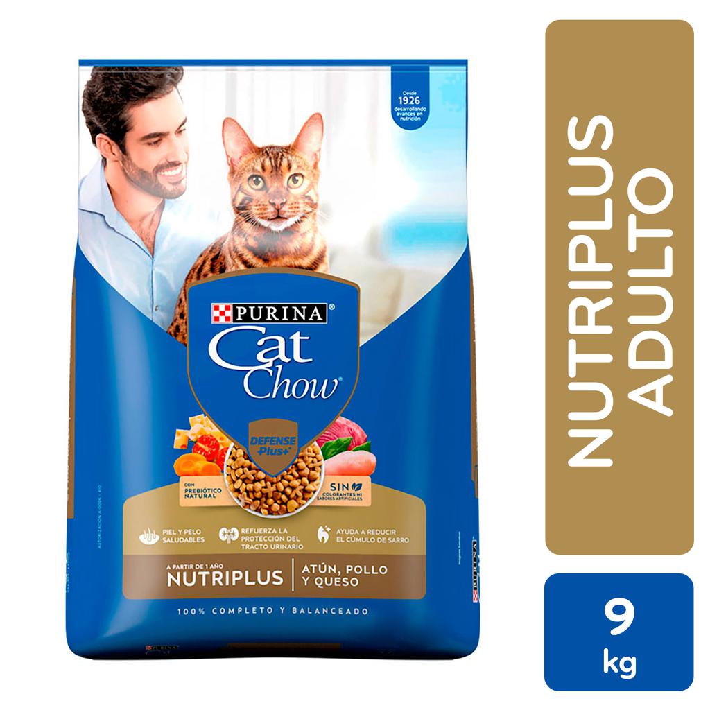 Cat Chow Nutriplus Comida para Gato 9 kg / 19.8 lb