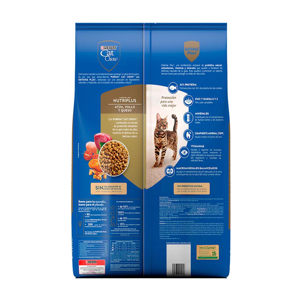 Cat Chow Nutriplus Comida para Gato 9 kg / 19.8 lb 2