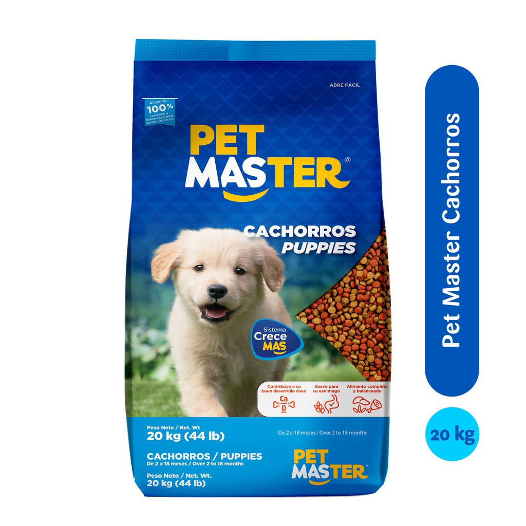 Pet Master Alimento para Cachorros 20 kg / 44 lb