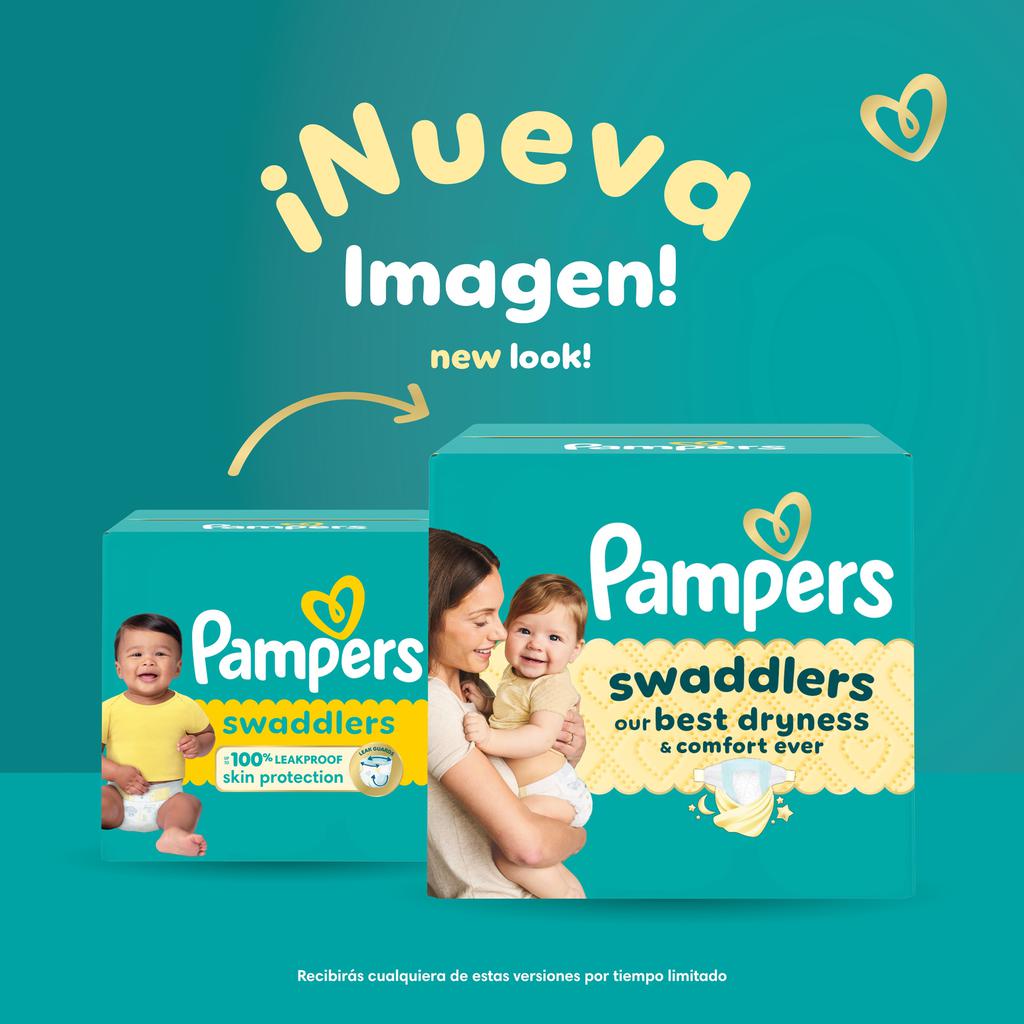 Pampers Pañales Swaddlers Hipoalergénicos para Bebés Talla 1 / 160 Unidades 2