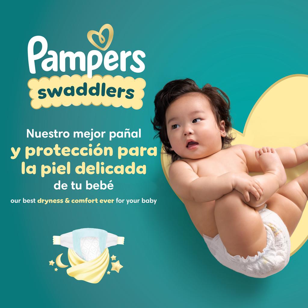 Pampers Pañales Swaddlers Hipoalergénicos para Bebés Talla 1 / 160 Unidades 3