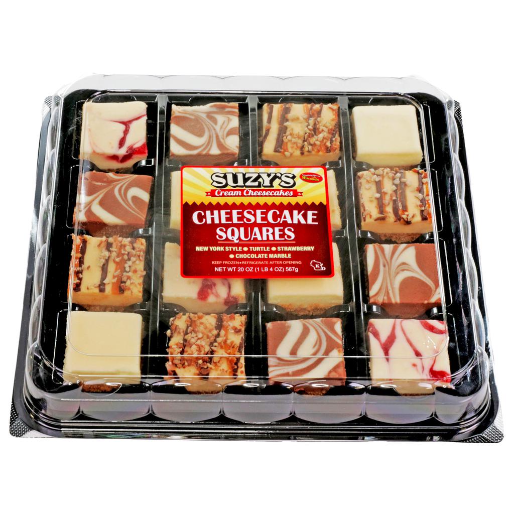 Suzy's Cream Cheesecake Cuadros de Torta de Queso de Sabores Variados 16 Unidades 2