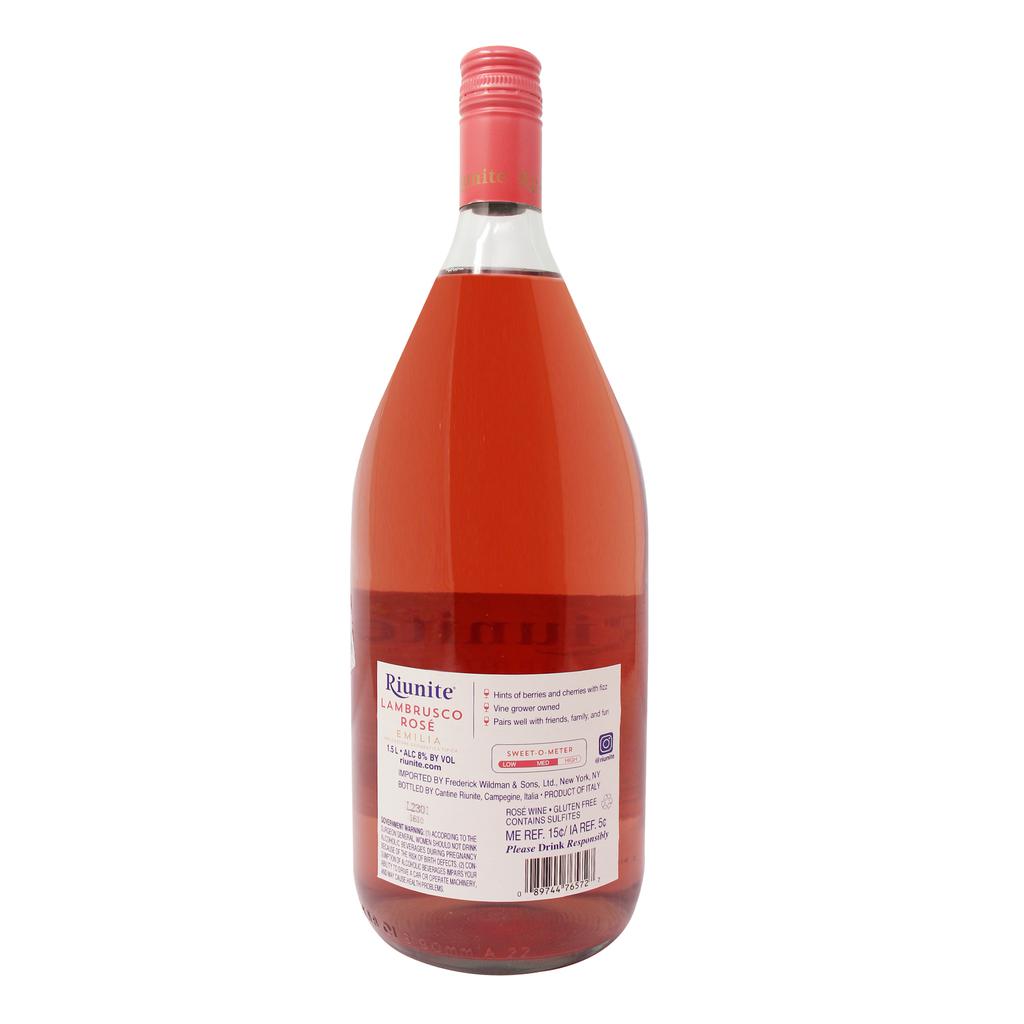 Riunite Lambrusco Vino Rose 1.5 L / 50.72 oz 4