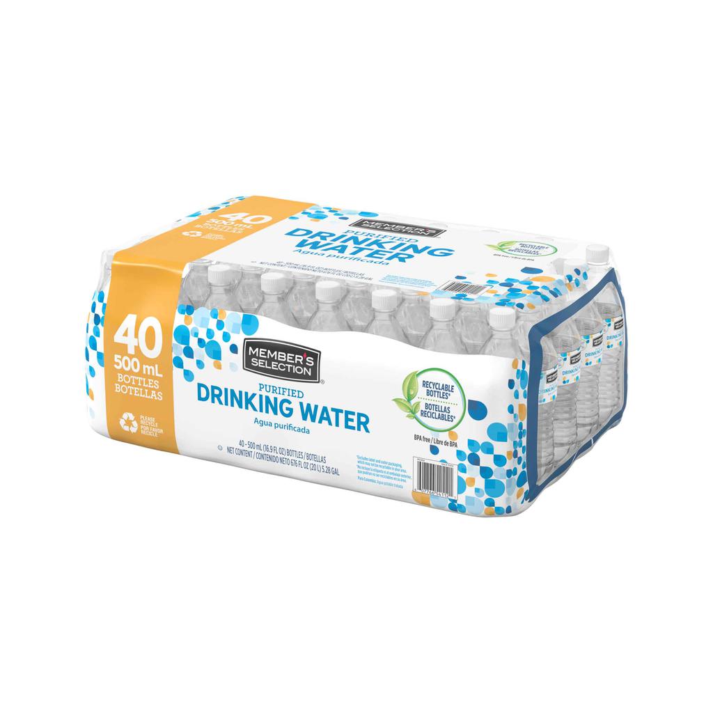 Member's Selection Agua Purificada 40 Unidades / 500 mL / 16.9 oz 2