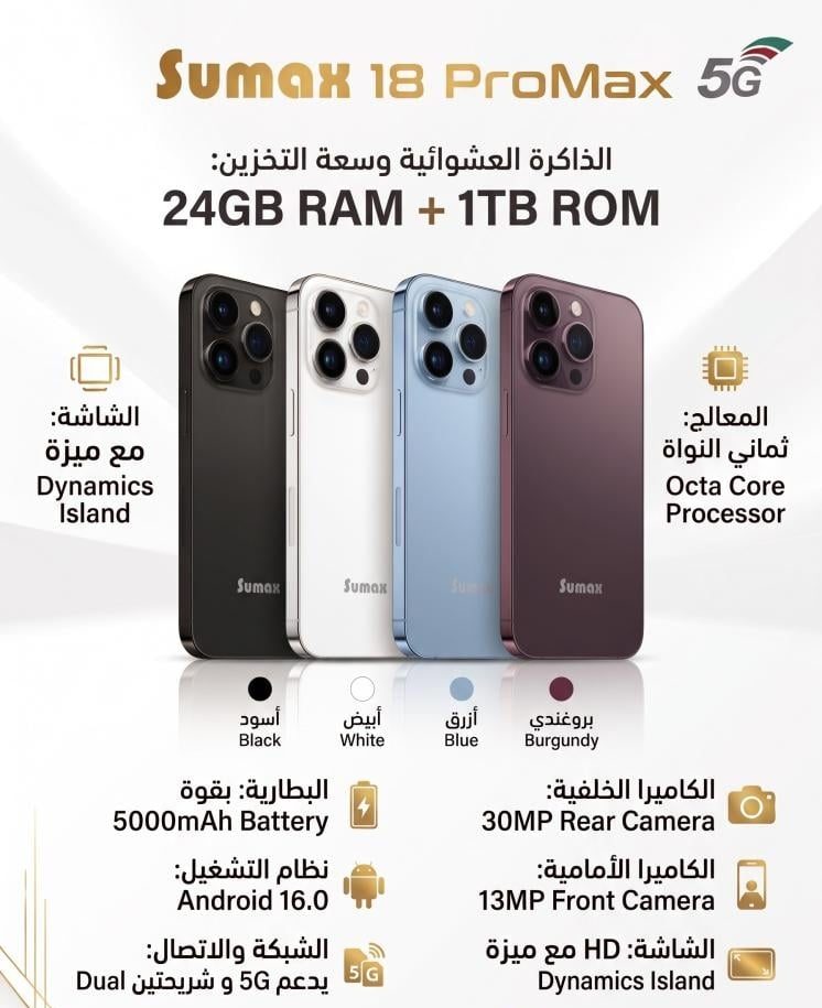 Sumax 18pro شبيه الايون