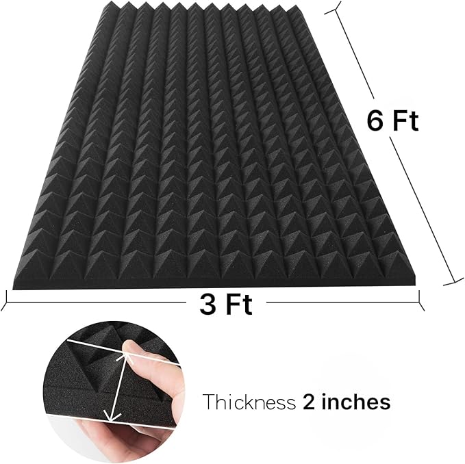Acoustic Foams 6x3 Sheet Pyramid 3