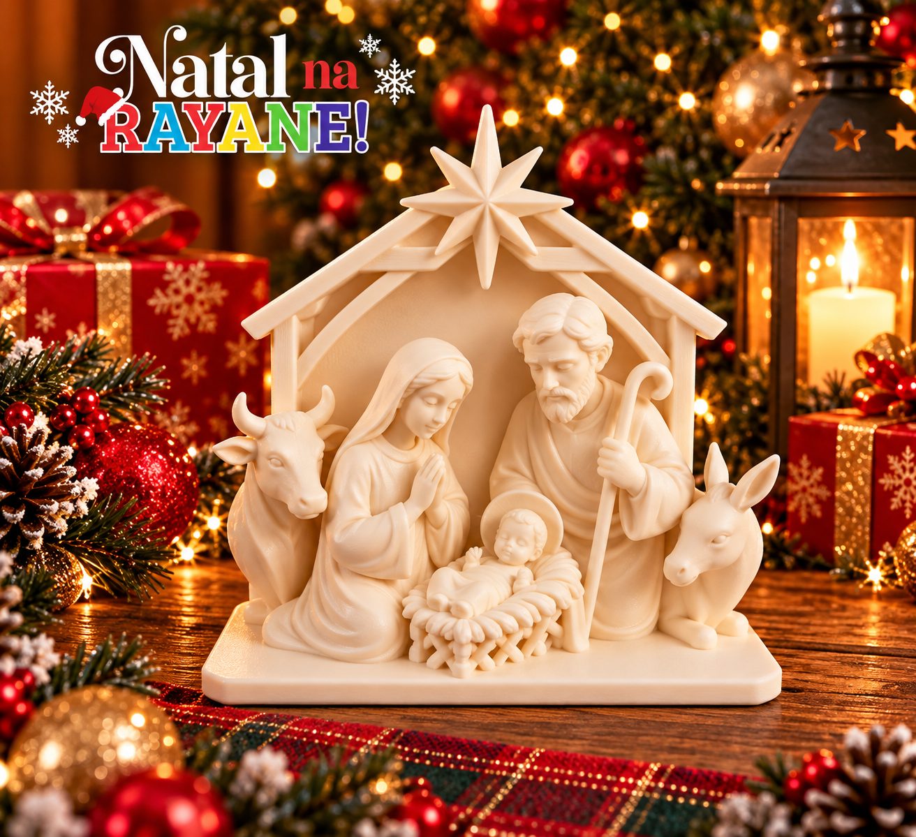 Mini presépio de natal modelo 2