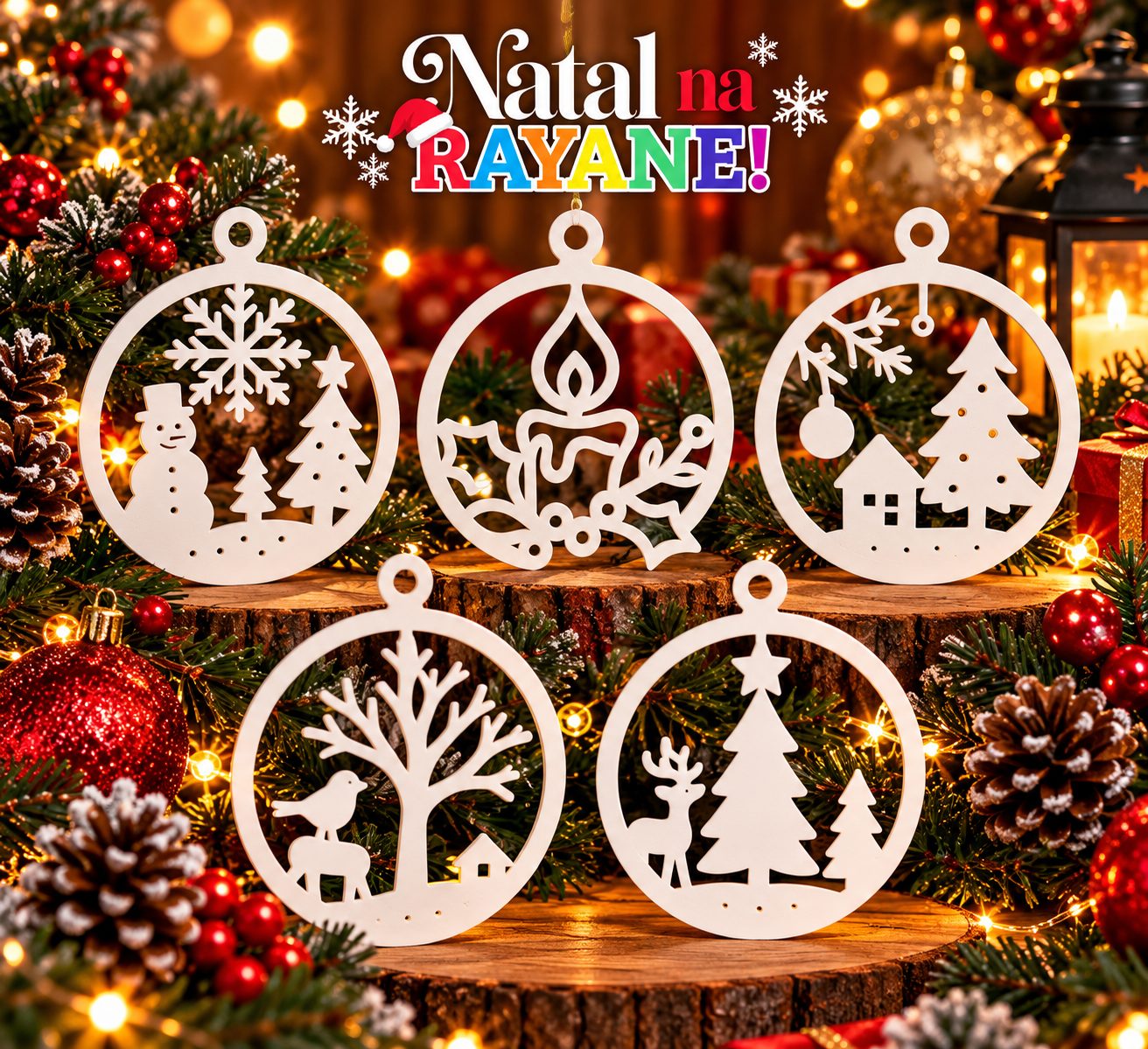 kit enfeites natalinos 