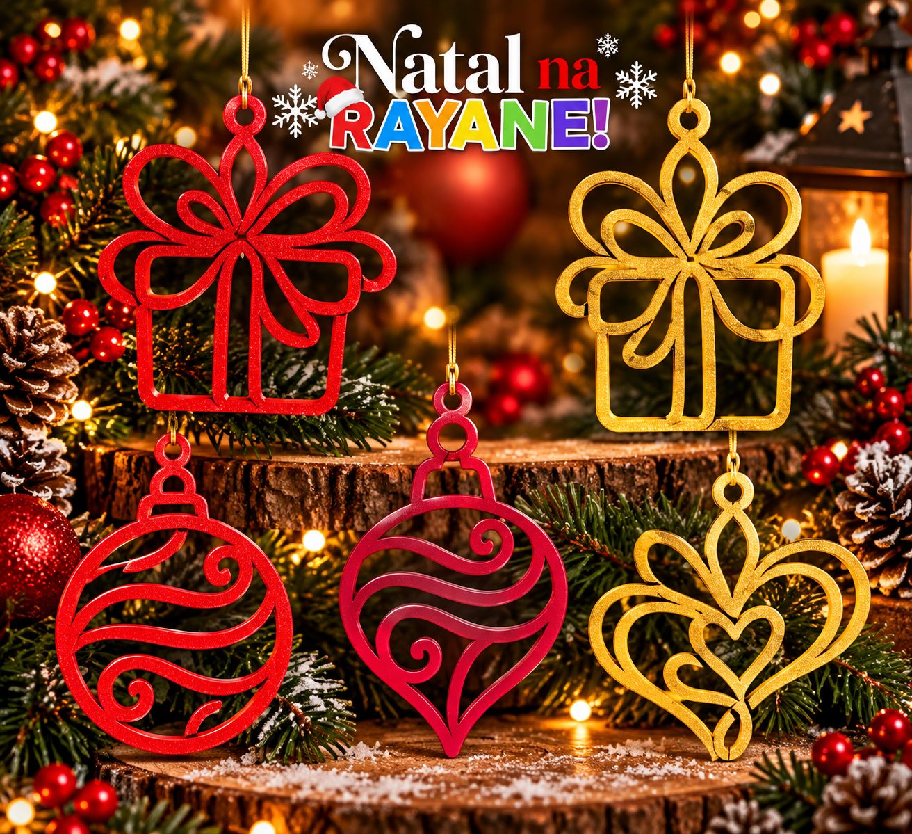 kit Enfeites de Natal 