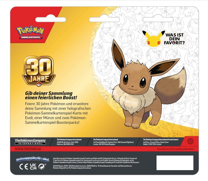 30 Jahre: Evoli 2-Pack Blister 2