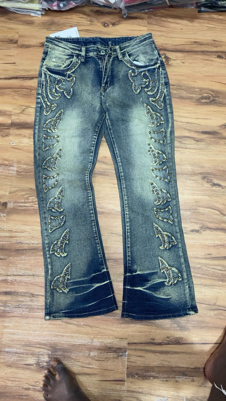 Jeans à strass