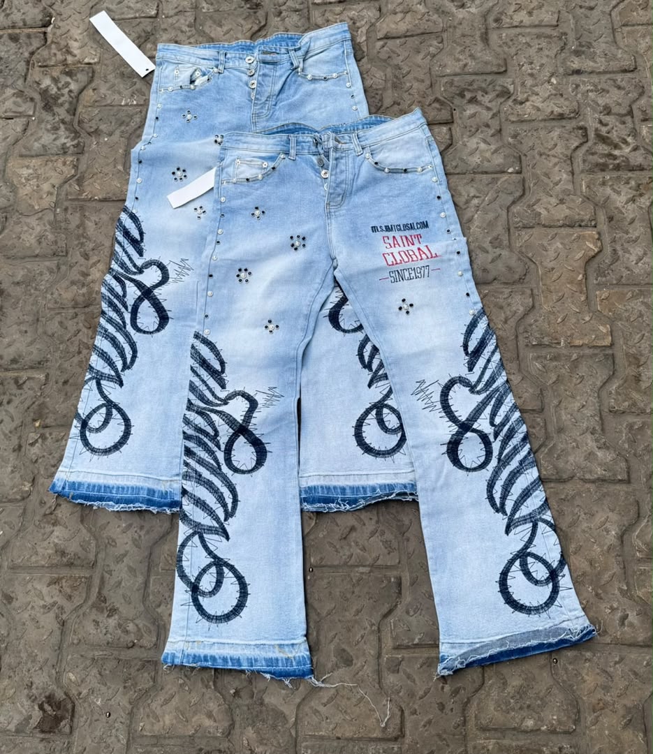 Jeans à strass 4