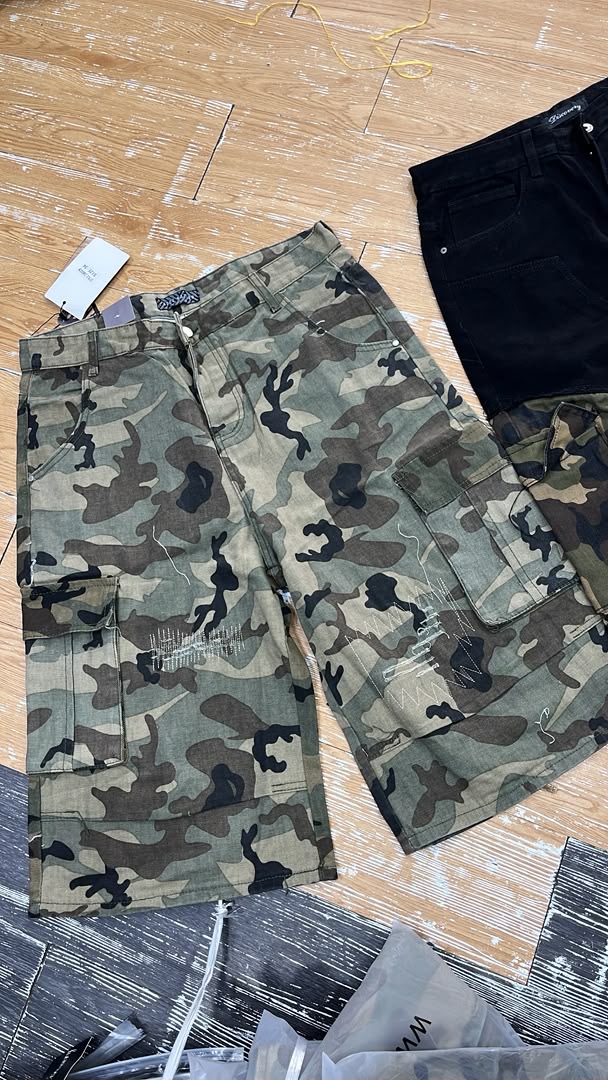Pantalon cargo 3/4