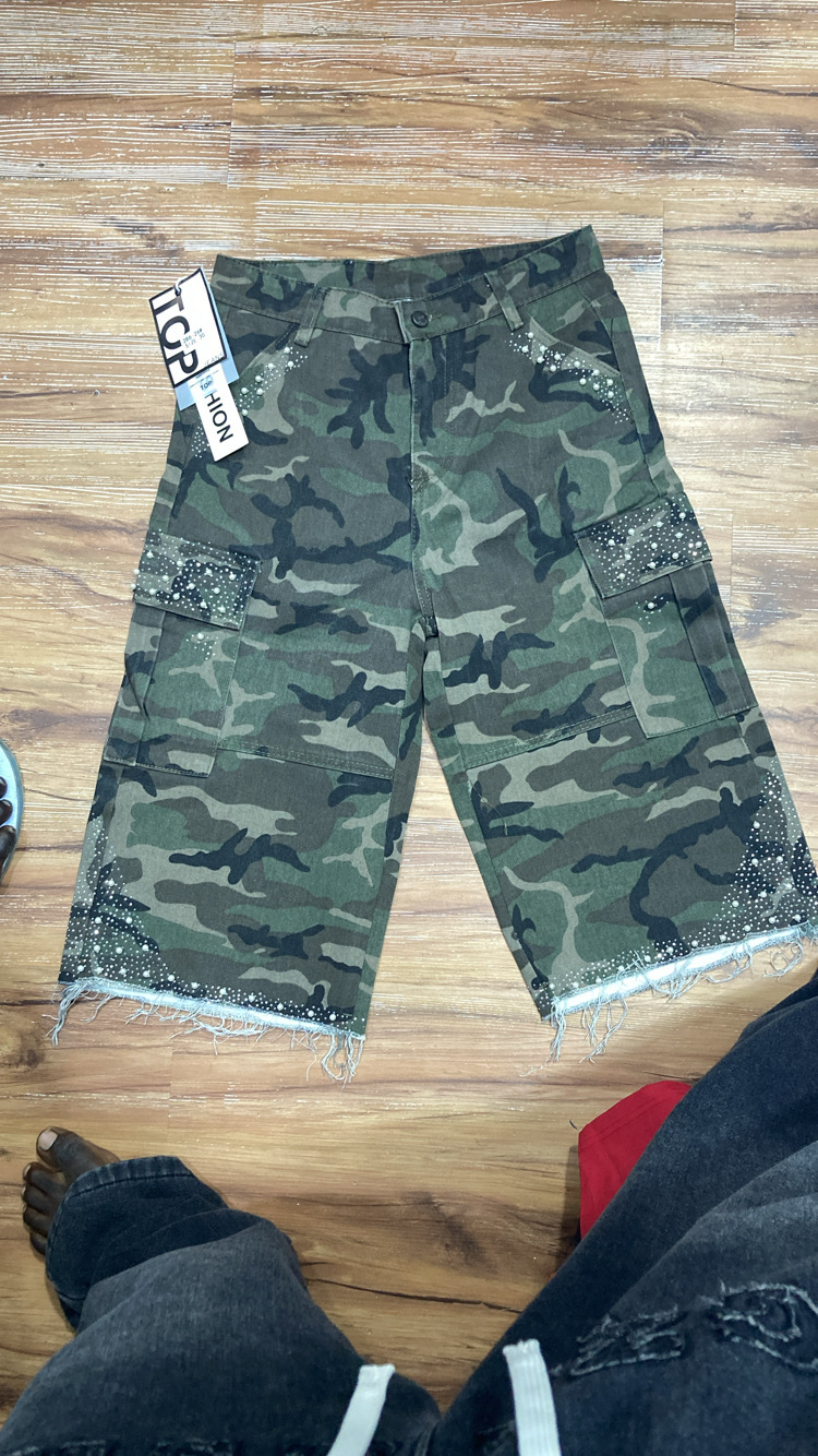 Pantalon cargo 3/4 3