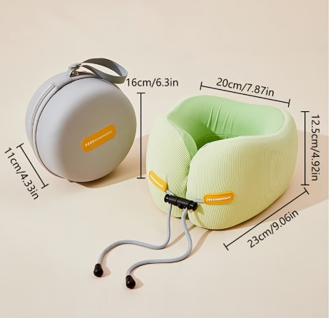 Almohada de viaje para cuello con funda dura 3