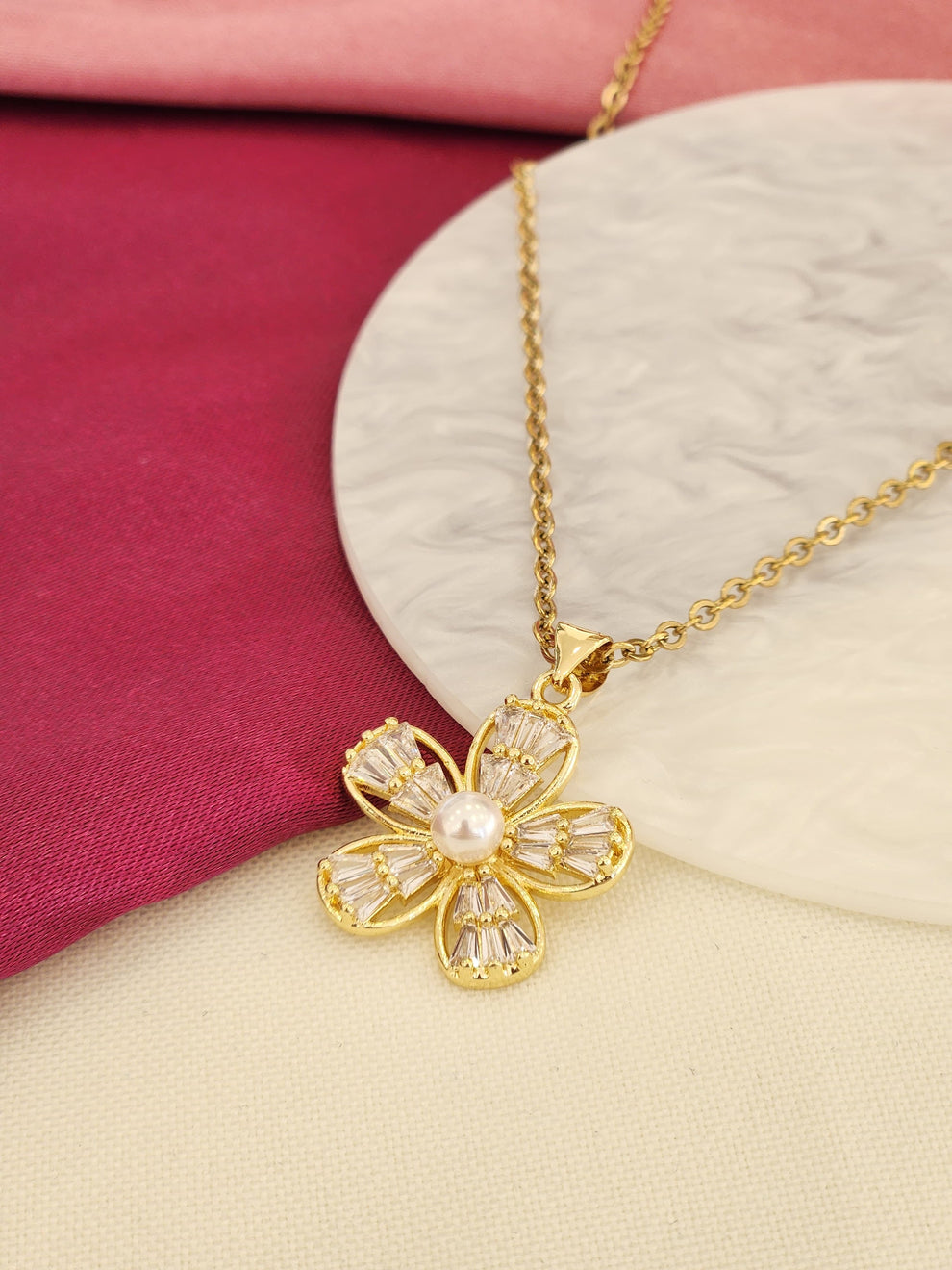 💖 Collar Flor Gold
