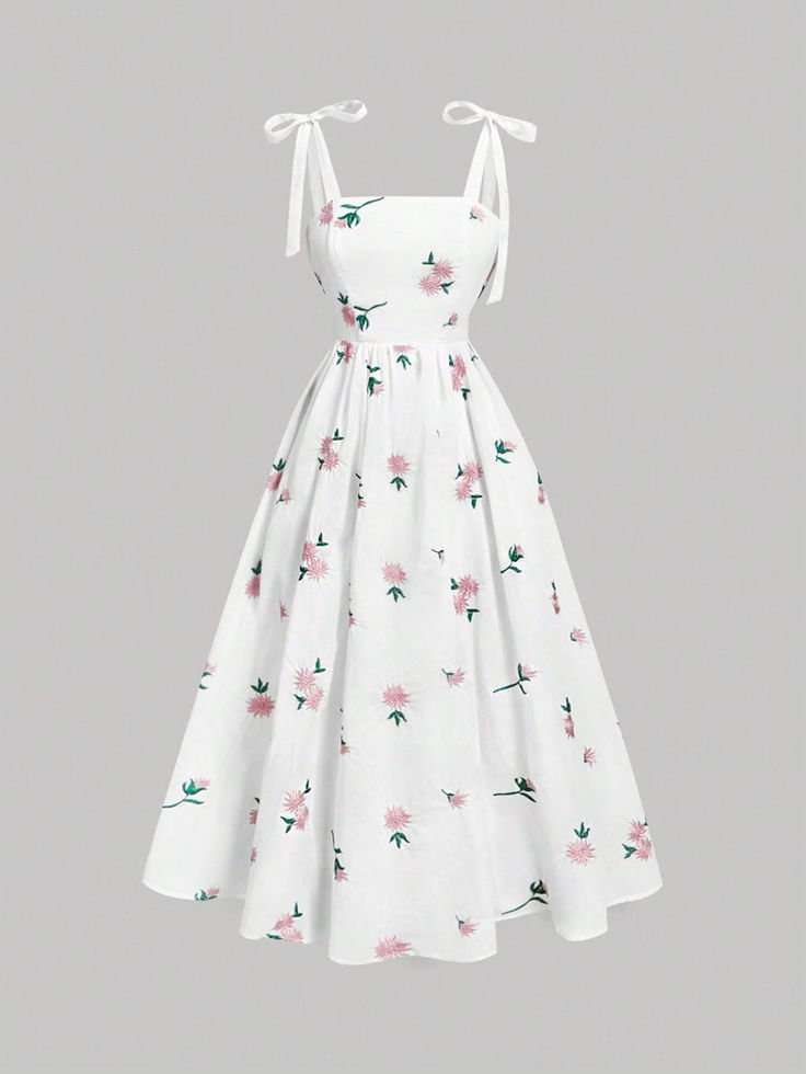 Vestido floral estilo coquette