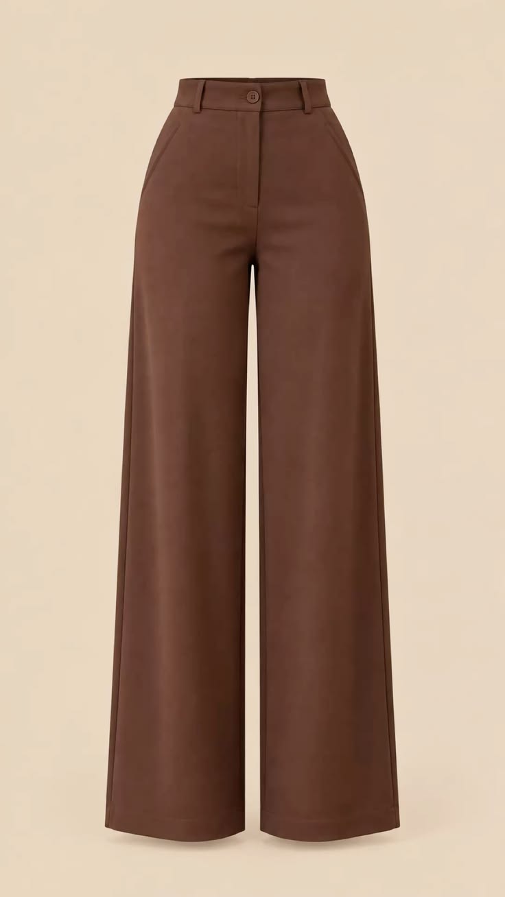 Pantalón de tela estilo flare