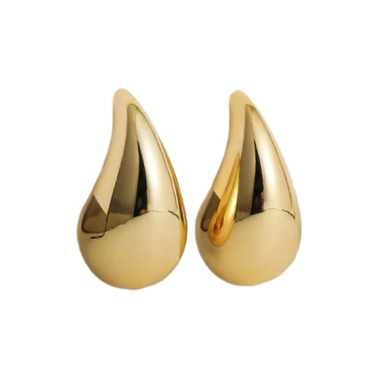 Aritos gota dorados