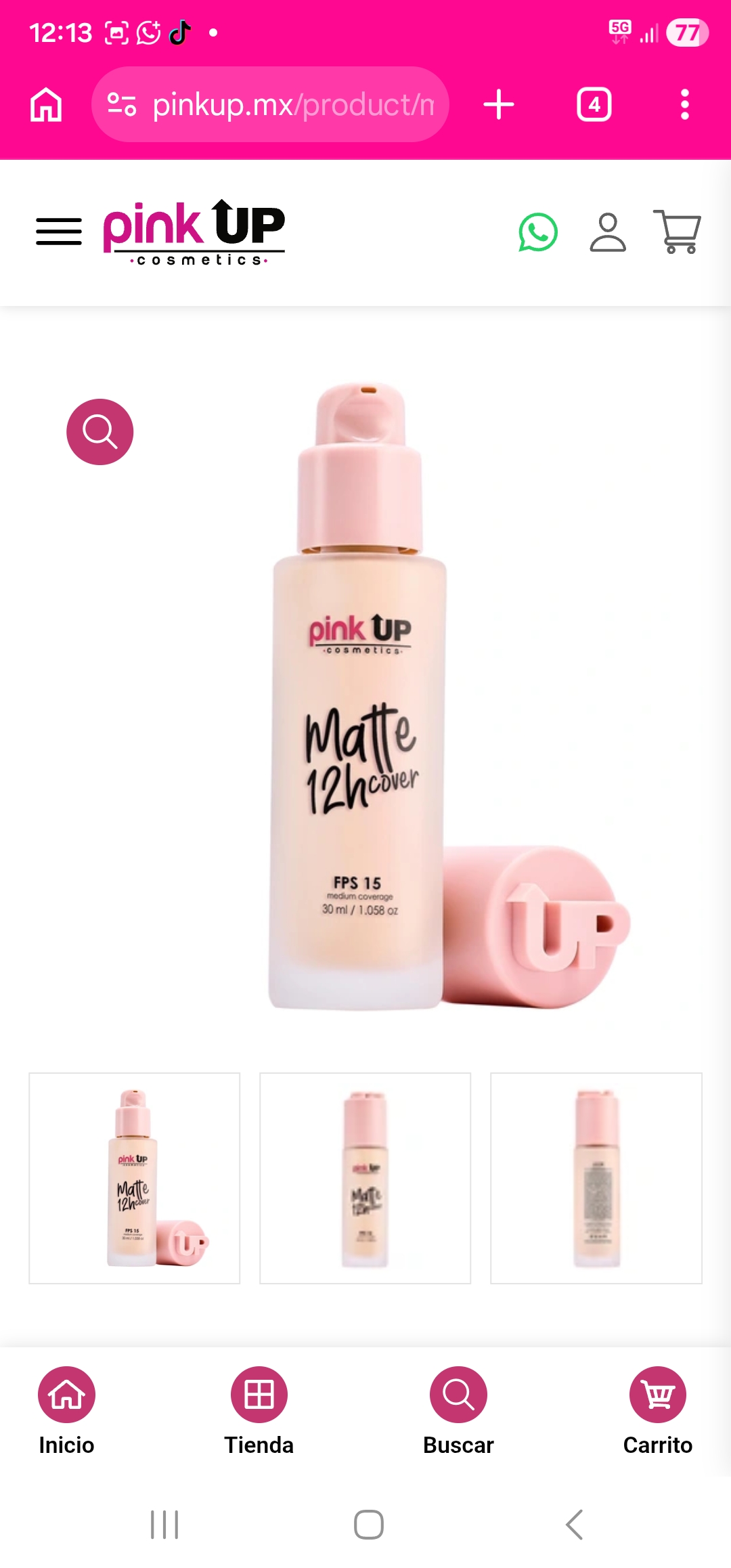 MAQUILLAJE LIQUIDO MATTE COVER
