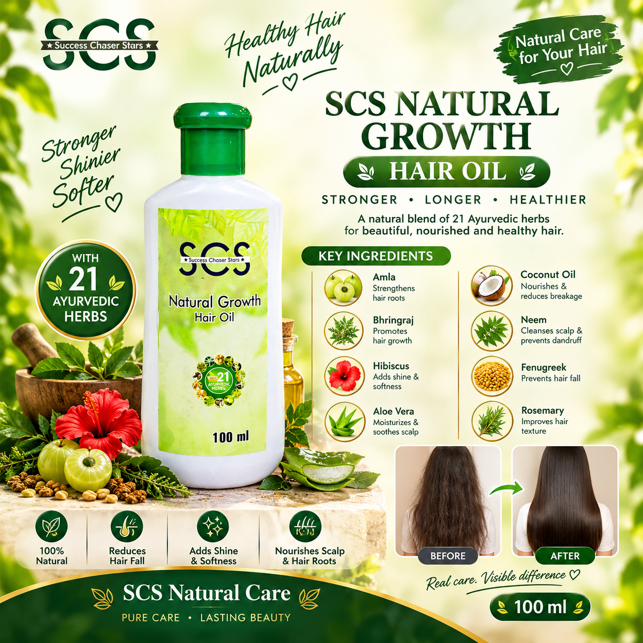 NATURAL GROWTH HAIR OIL 2
