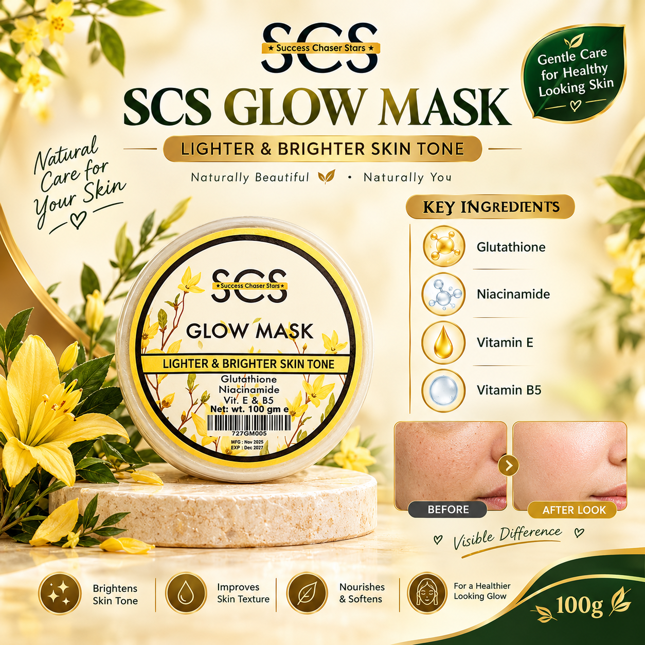 GLOW SKIN FACE GEL MASK 2