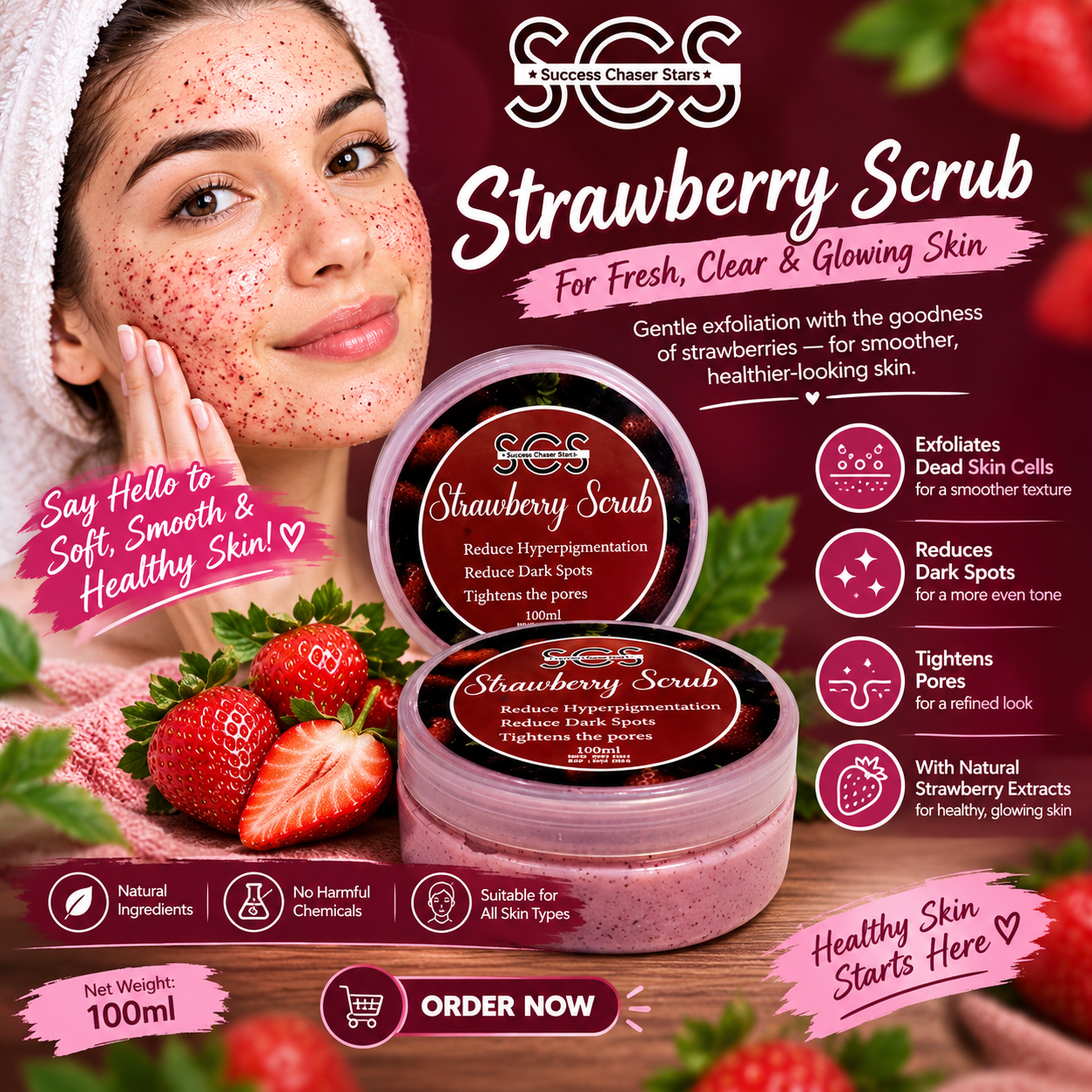 Strawberry Scrub 2