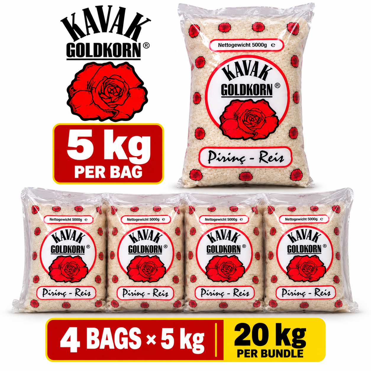 Kavak Gold White Rice 5kgx4