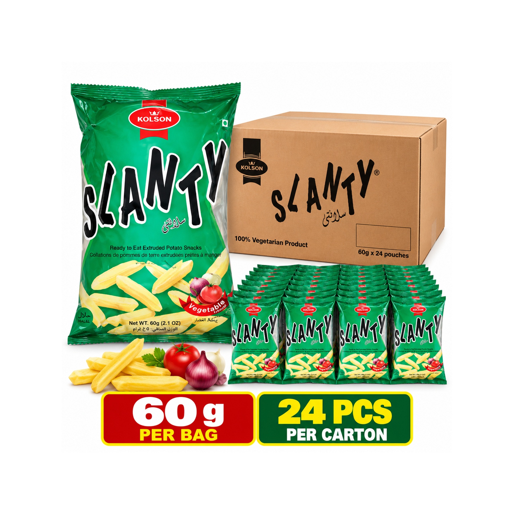 Kolson Vegetable Slanty 60grx24