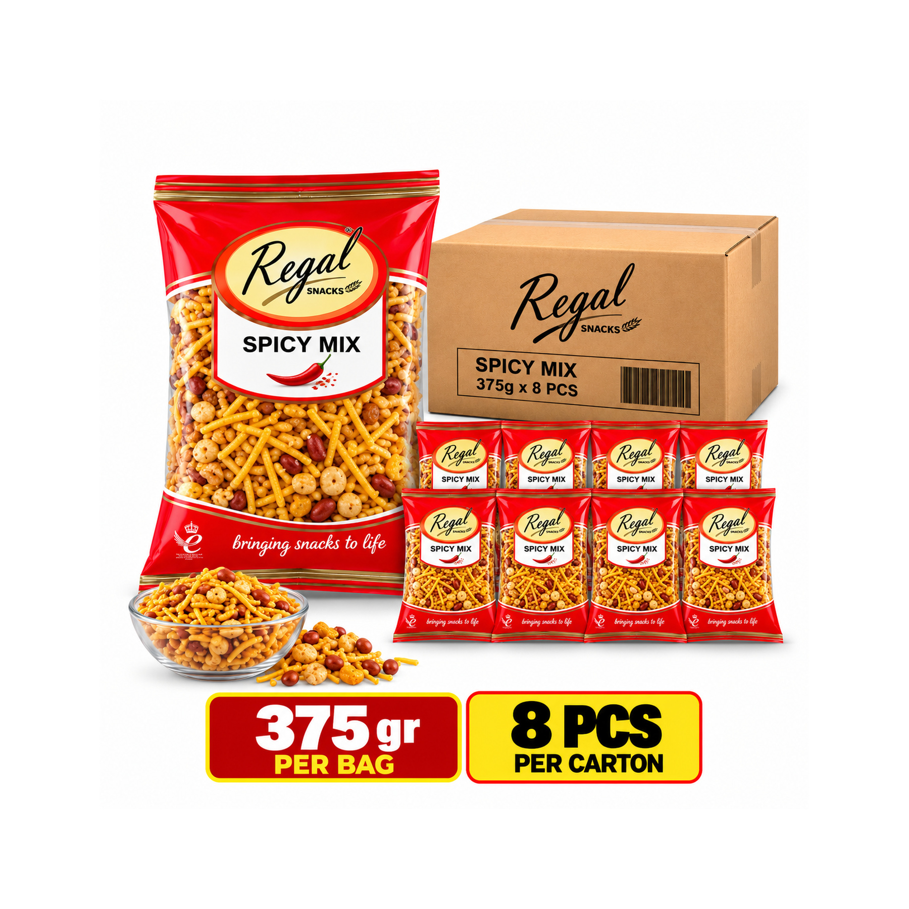 Regal Spicy Mix 375grx8