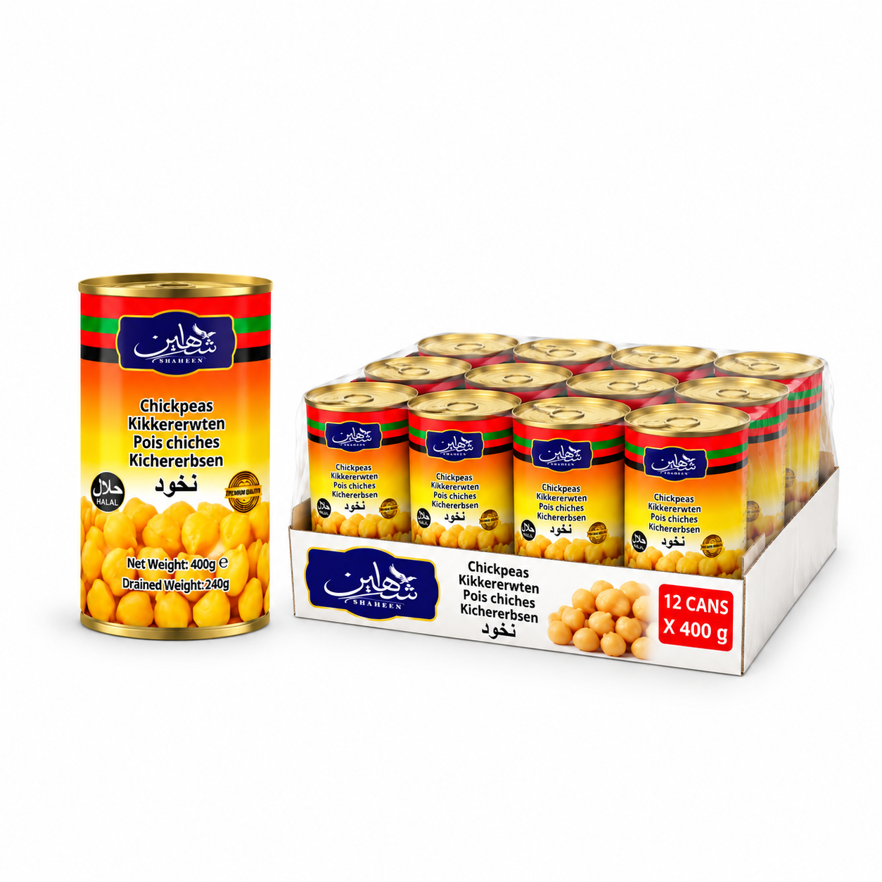 Shaheen Chickpeas 400grx12