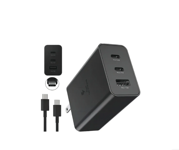 Cargador Triple Para Samsung 65w Incluye Tipo C 2