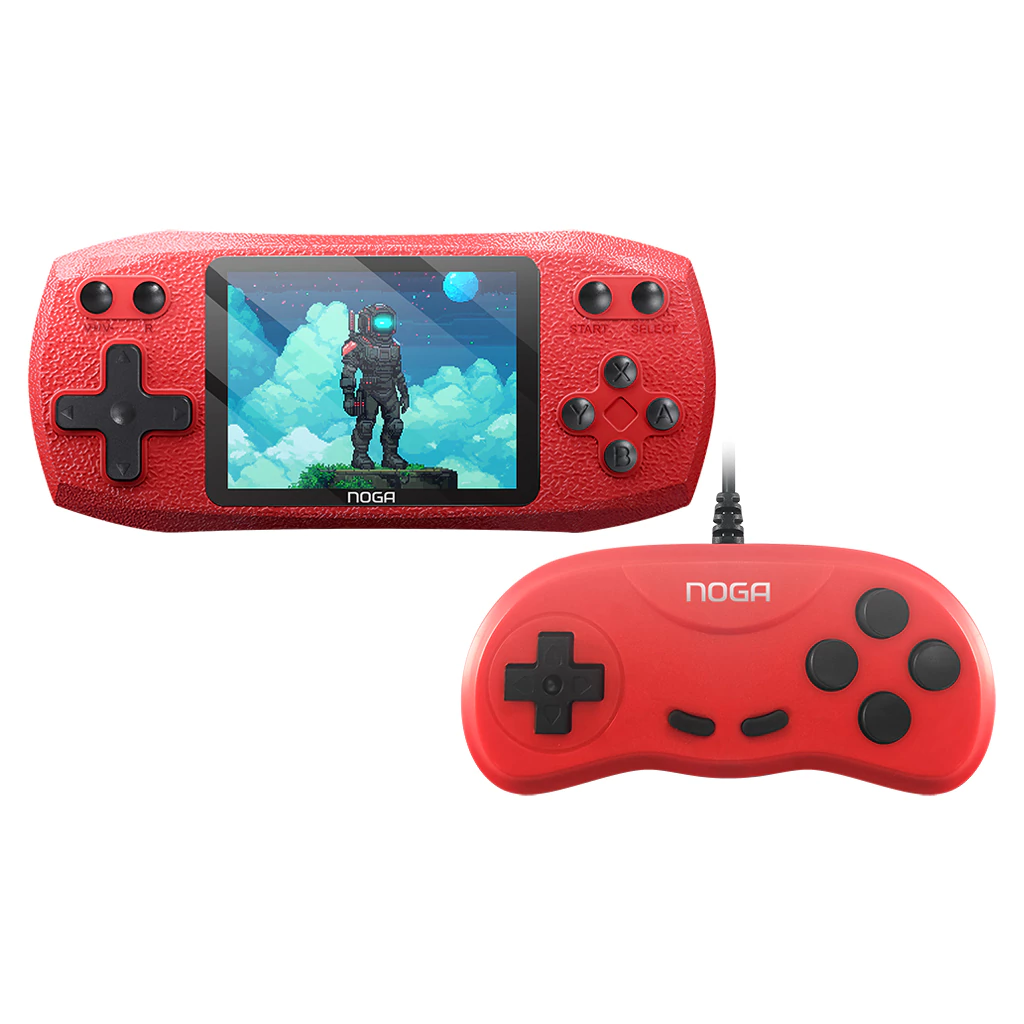 Consola Gamer Joystick Roja 600 Juegos Noga