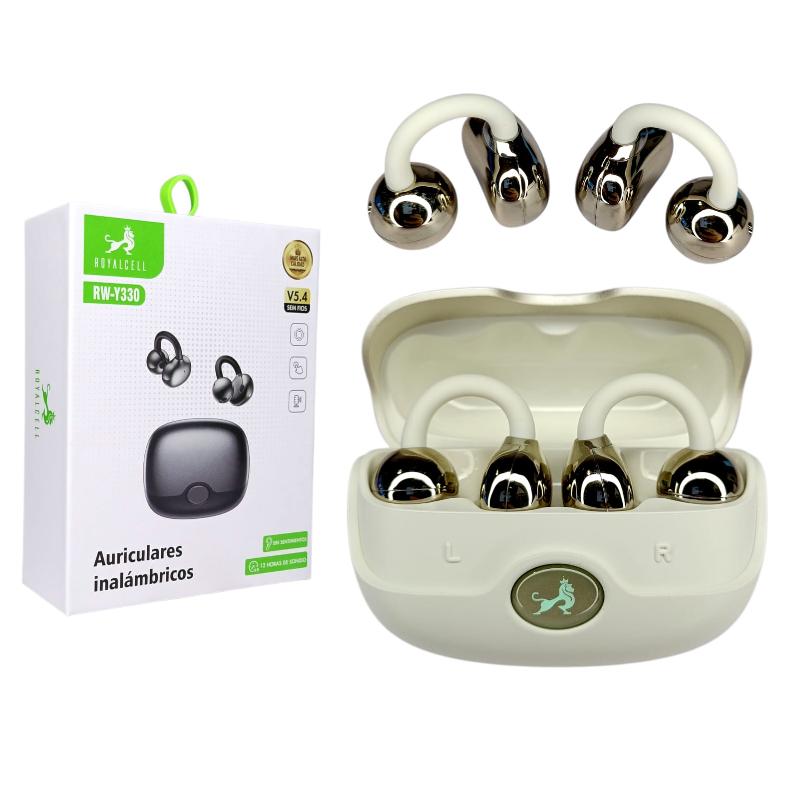 Auricular Bluetooth Beige Royal Cell