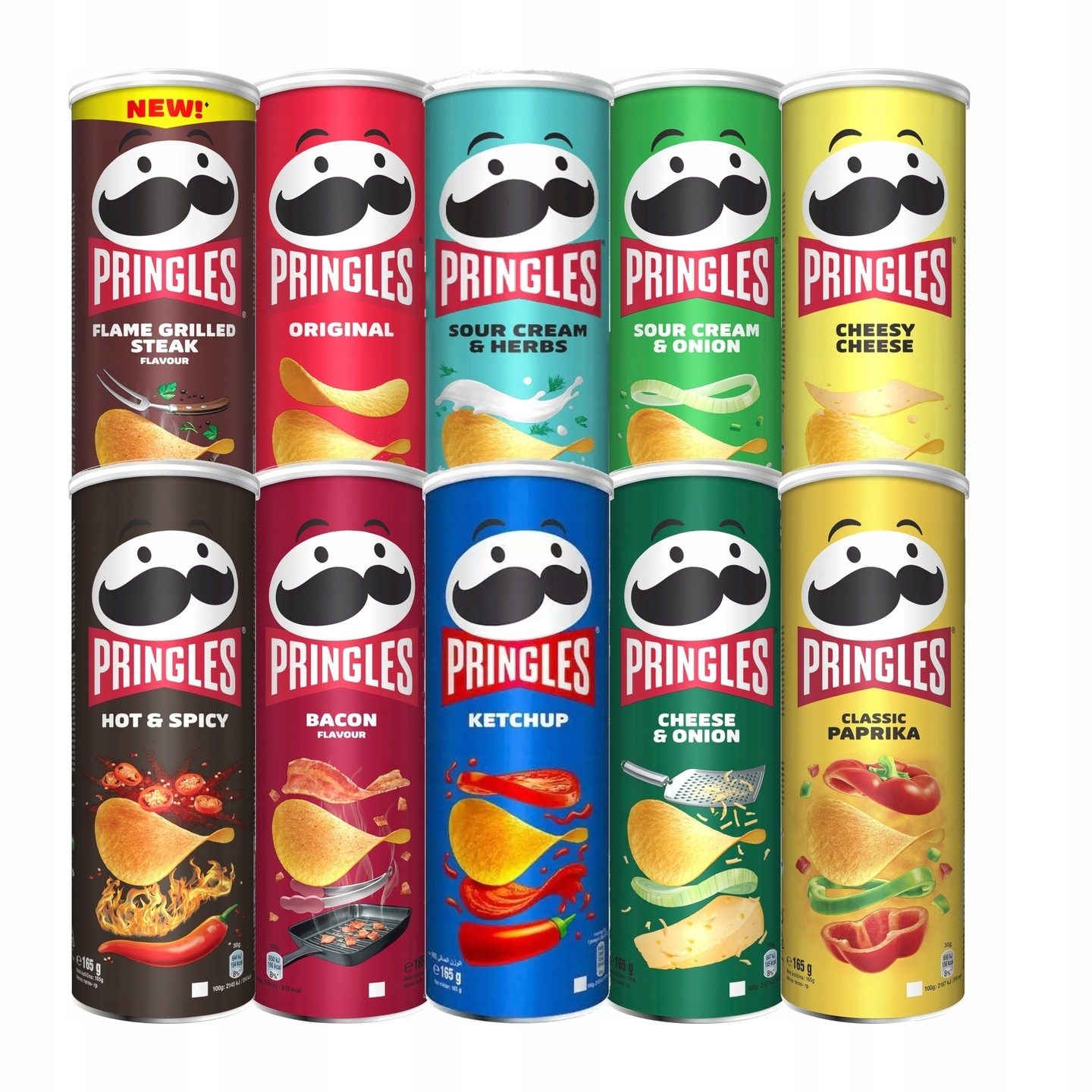 Pringlers 165g (różne rodzaje)
