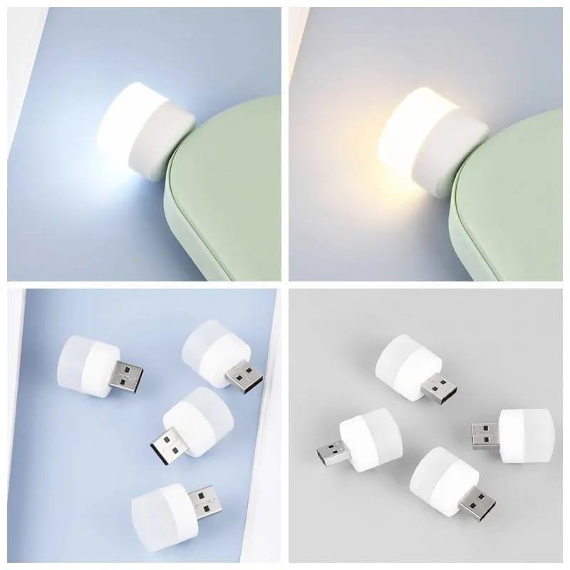 💡 USB Night Light Pack of 3 | Portable Mini LED Lights | Bright White Glow | Energy Saving | Plug & Play 2