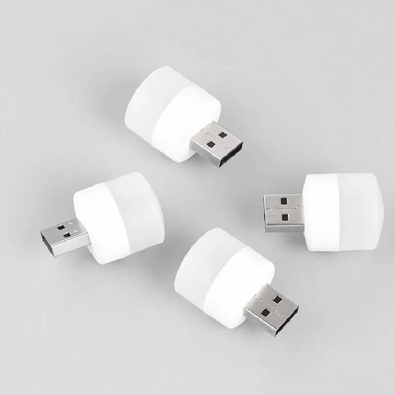 💡 USB Night Light Pack of 3 | Portable Mini LED Lights | Bright White Glow | Energy Saving | Plug & Play 3